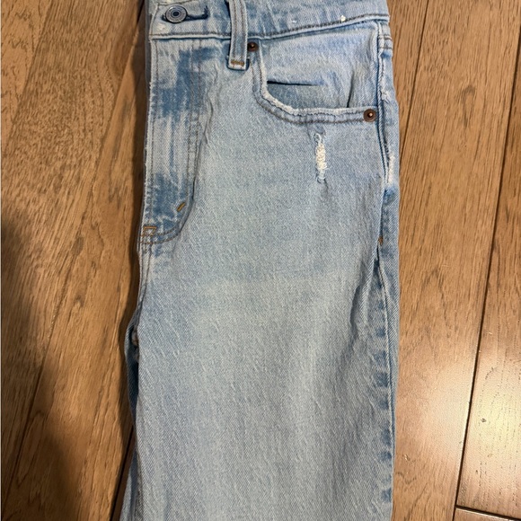 Light Blue High Rise Vintage Flare Jeans - Picture 3 of 4
